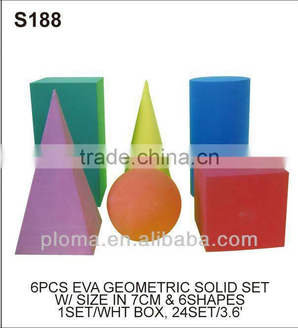 FOR KID (S192) 10PCS EVA GEOMETRIC SOLID SET