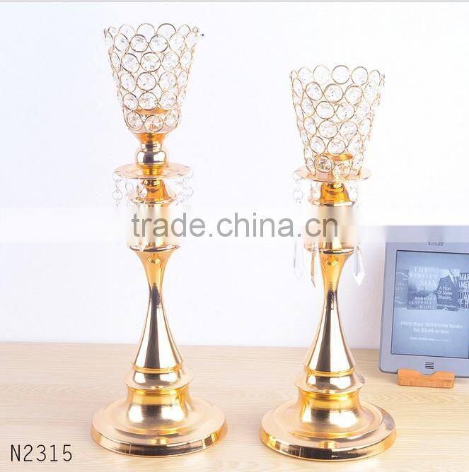 Hot Sale Wedding favor antique crystal candle holder for table centerpiece wholesale like