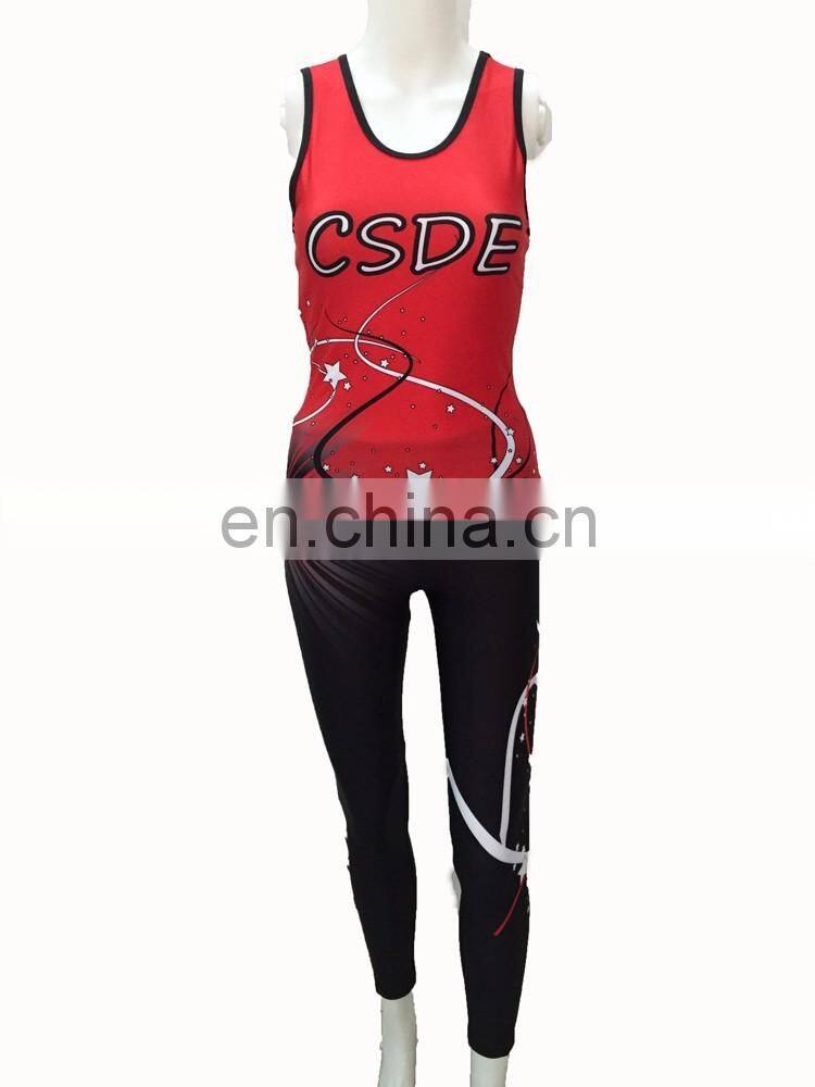 New Hot Sexy Printing Cheer Youth Sleeveless Cheerleading Costumes