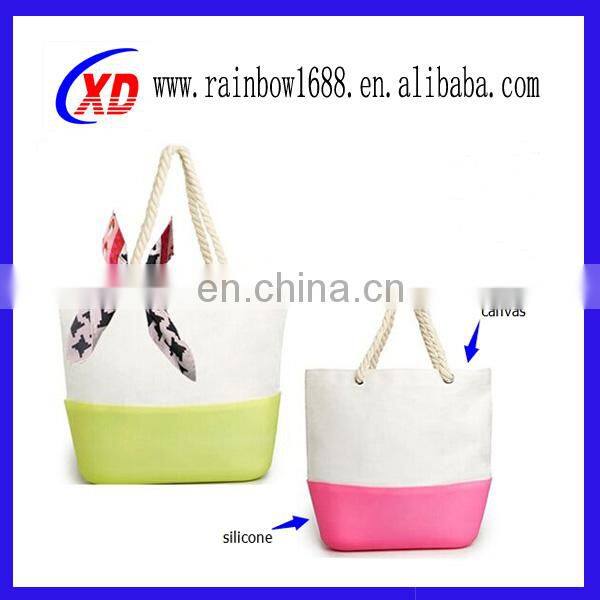2017colorful silicone beach bag for ladies waterproof silicone bag