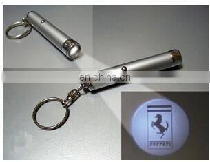 projection logo keychain led lighting keyring