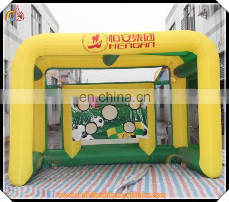 Funny inflatable football gate,inflatable soccer shoot goal,ball goal post game for kid