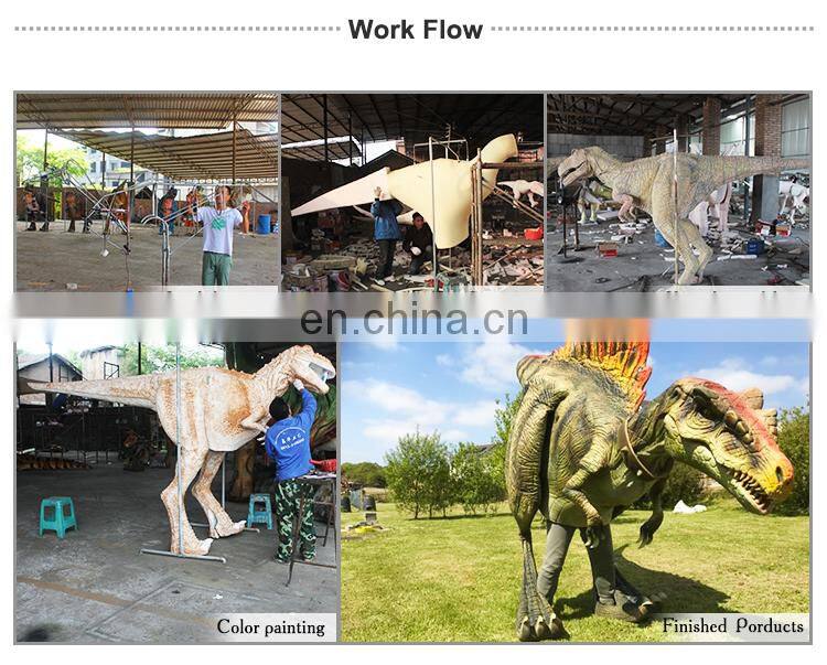 Amusement walking robotic Spinosaurus realistic dinosaur costume for sale