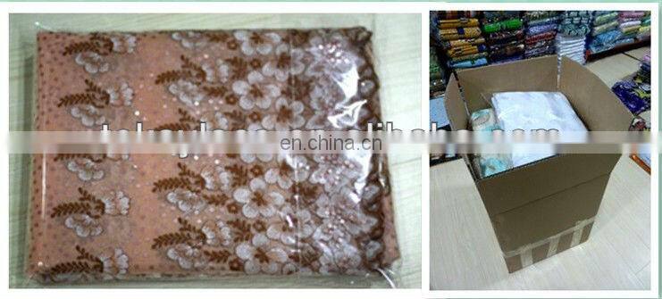 Popular african textile ,embrodery lace fabric with stones