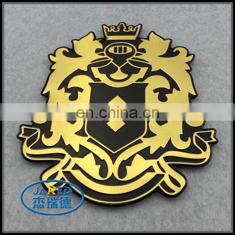 cheap customized shape aluminum printing shining finish wine label