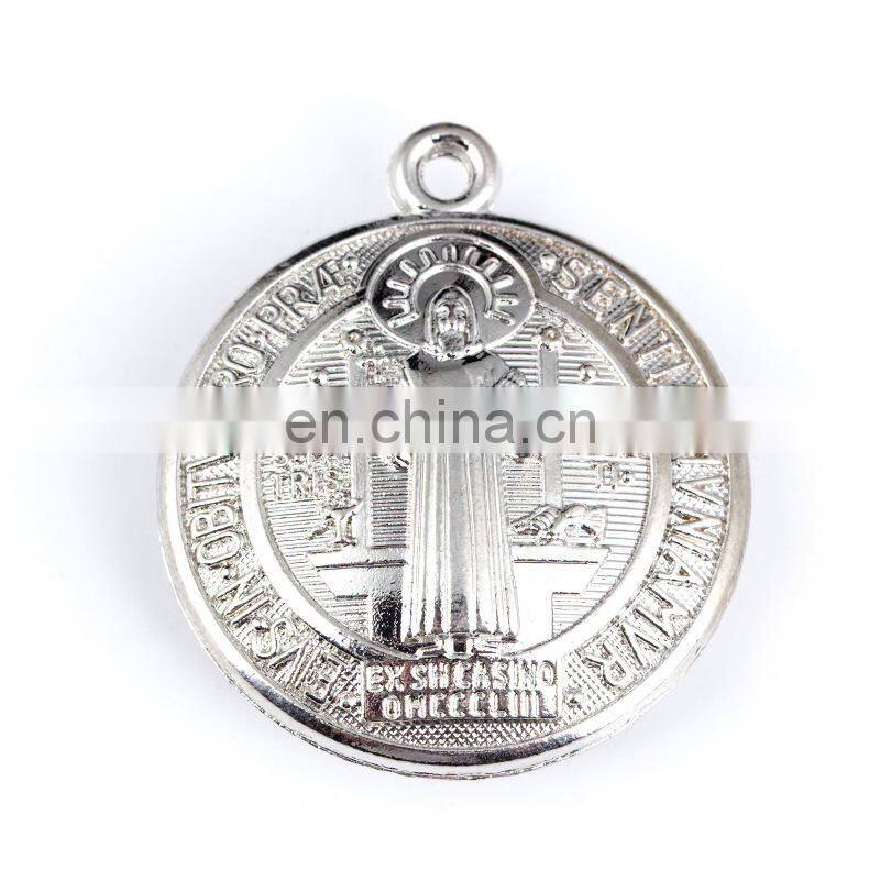 hot cheap gift religious metal gift church religious rosary pedant medal virgin mary medal