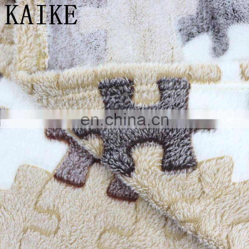 Warm baby soft custom print muslin polyester polar fleece flannel swaddle blanket