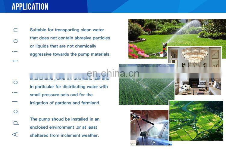 Factory price 0.5hp 0.37kw centrifugal water pump price