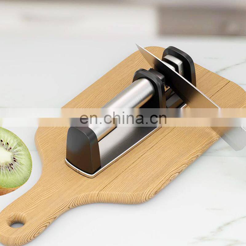 2-Stage Kitchen Knife Sharpener to Restore Straight Knife Blades Quickly for Kitchen