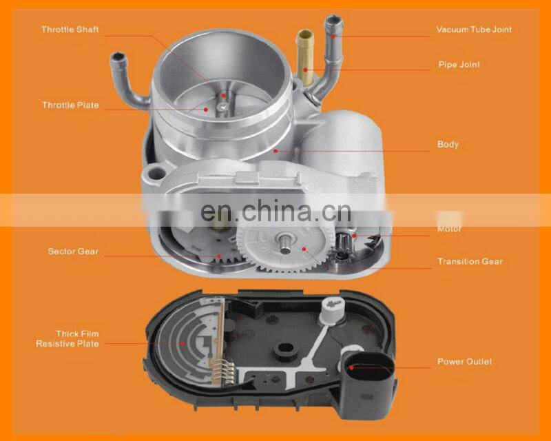 39002015F B61600497 THROTTLE BODY 714309090 PIERBURG 038128063A VW BORA CADDY 038128063C 038128063J