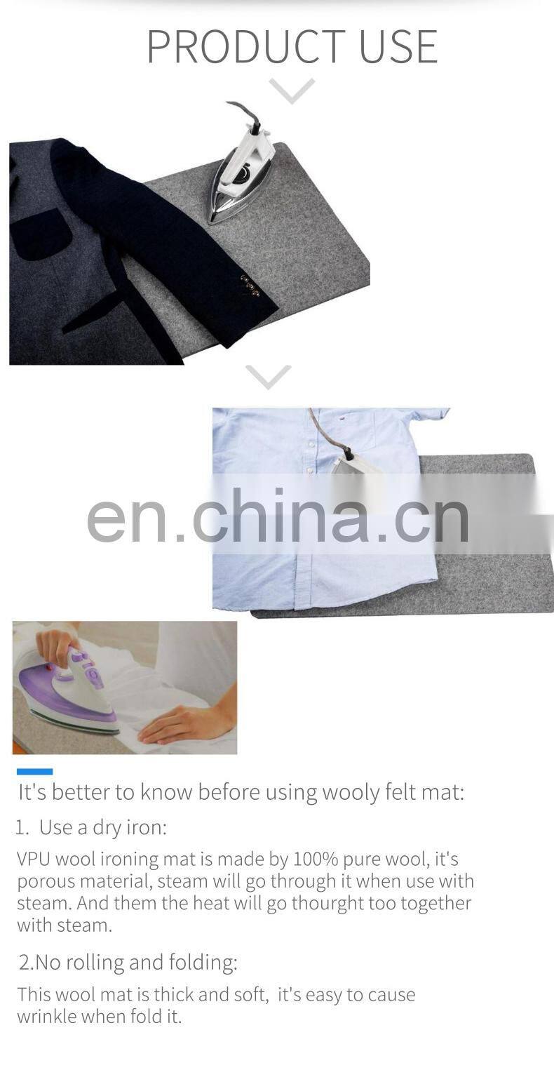 1/2 inch thick eco wool pressing felt sheet ironing mat pad for pieced blocks