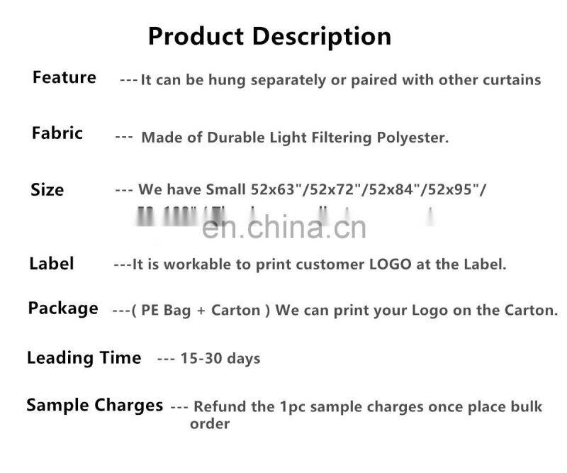 China Supplier Embroidery Sheer Curtains Ready Made Voile Curtains For Living Room, Bedroom