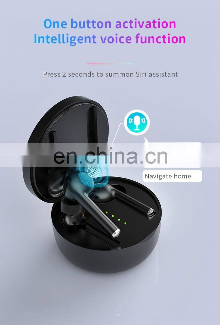 True Wireless Earbuds, BT V5.0 Headphones in-Ear TWS Earphones Auto-Pair Wireless Headphones with stereo sound