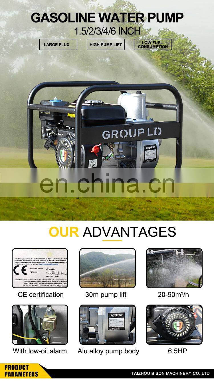 BS30 3inch 80mm Gasoline Water Pump Popular Product For Irrigate