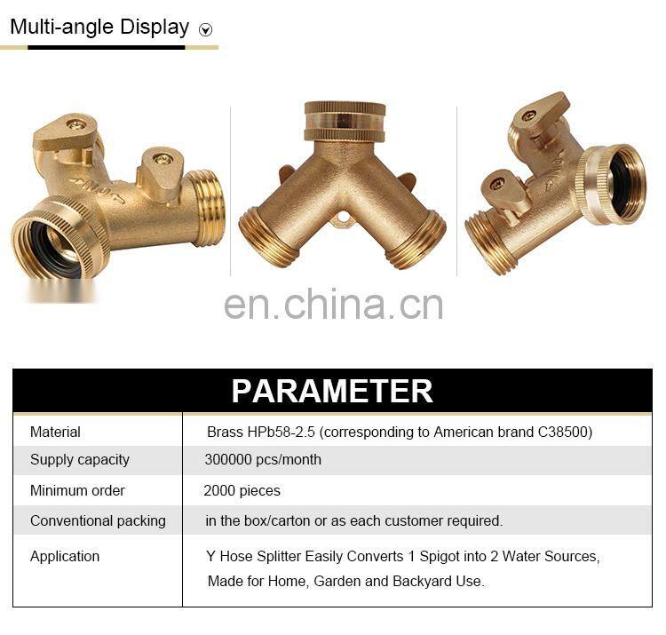 Garden copper hydraulic water connectors fitting