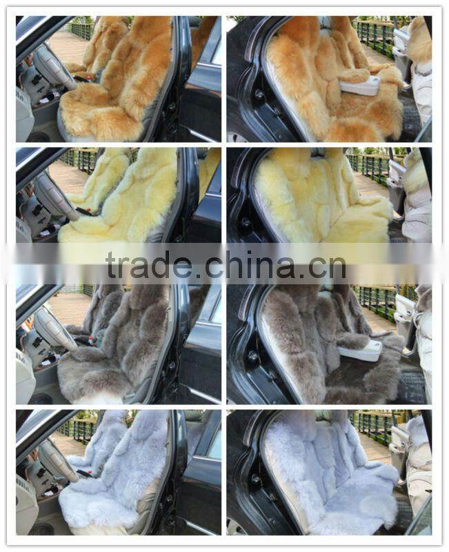 Purple Australia sheepskin car seat cover