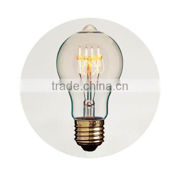 A19 Edison Exposition Quad Loop Carbon Filament Bulbs