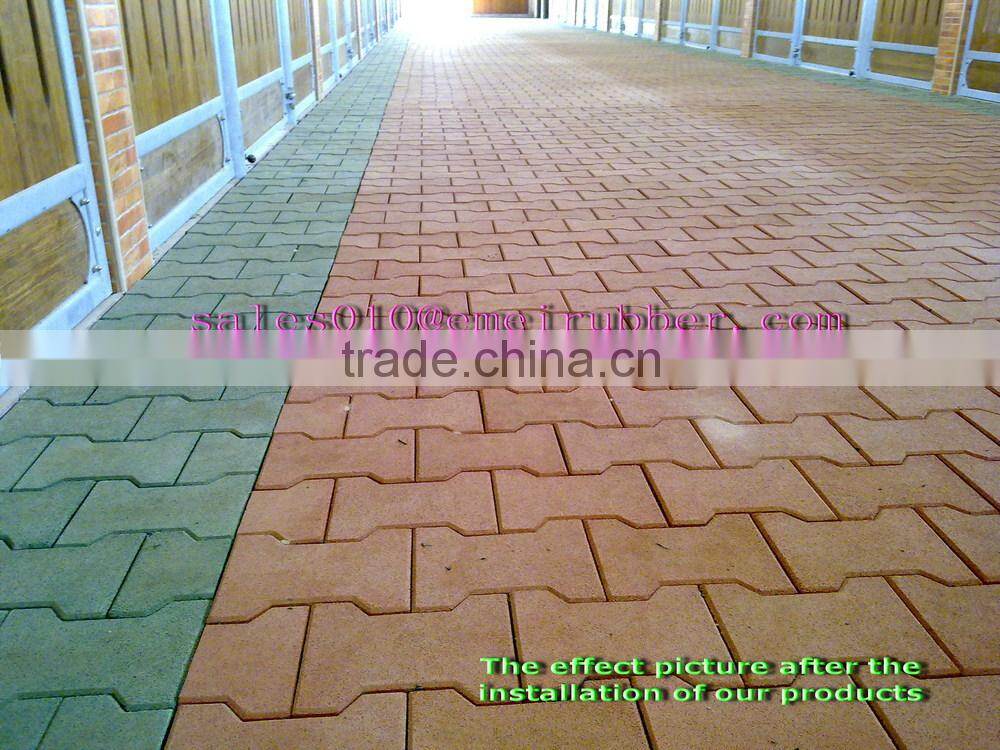 rubber flooring for driveway(EN1177, SGS, IOS9001:2000)