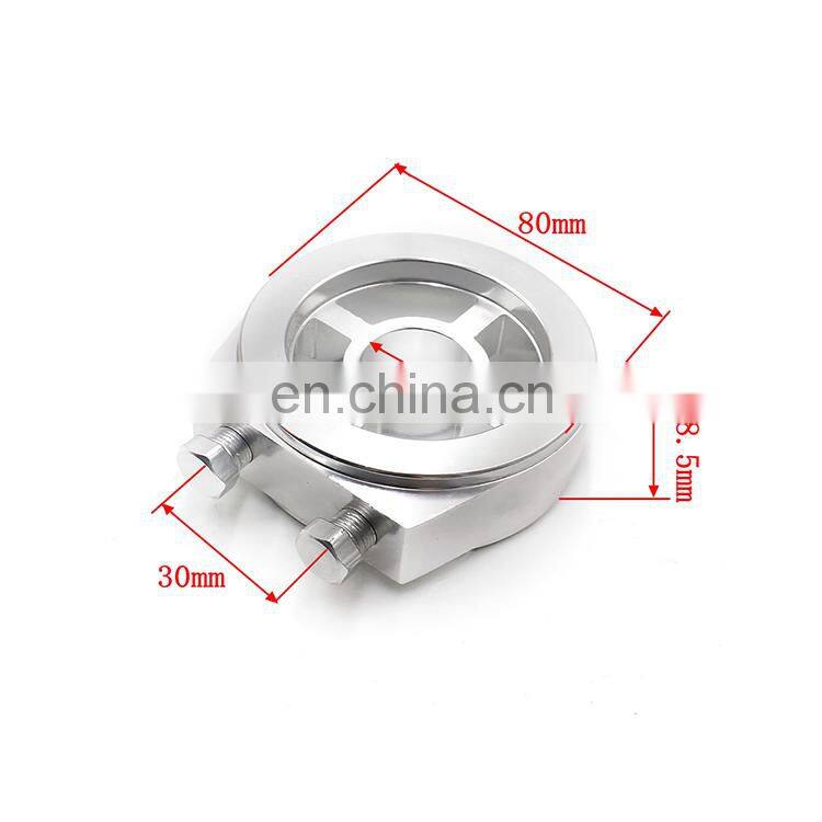 Auto Modification Accessories Universal Racing Car Modification Oil Cooler Mounting Adapter Base Single Cake Oil Handle