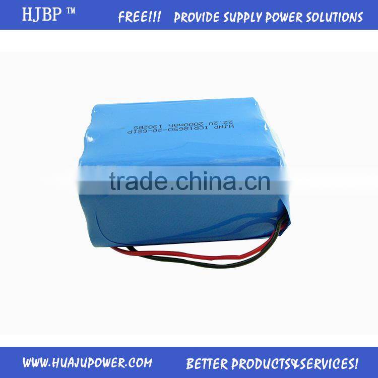 lithium polymer battery 36v 10ah recharge battery 18650-20-6s1p2-2