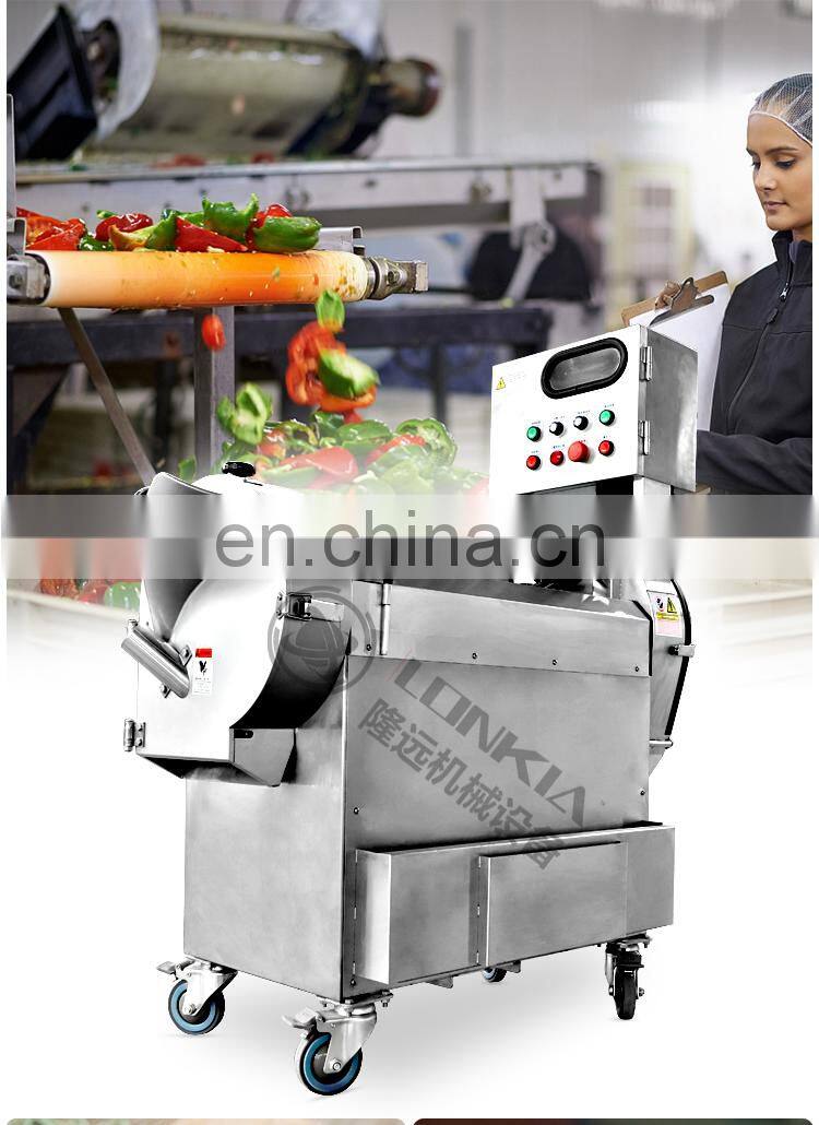 Industrial salad fruit vegetable cutting potato onion dicing machine