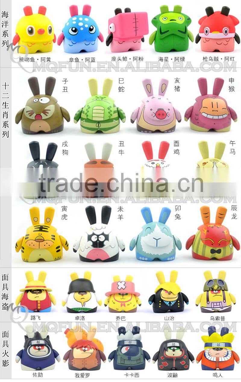 Mini Qute Mask Bear 6.5cm Kawaii girl gift hello kitty plastic reloading action figures Cartoon toy car Decoration dolls model