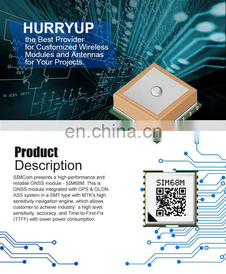 High Performance SIMCom GPS GNSS Module SIM68M