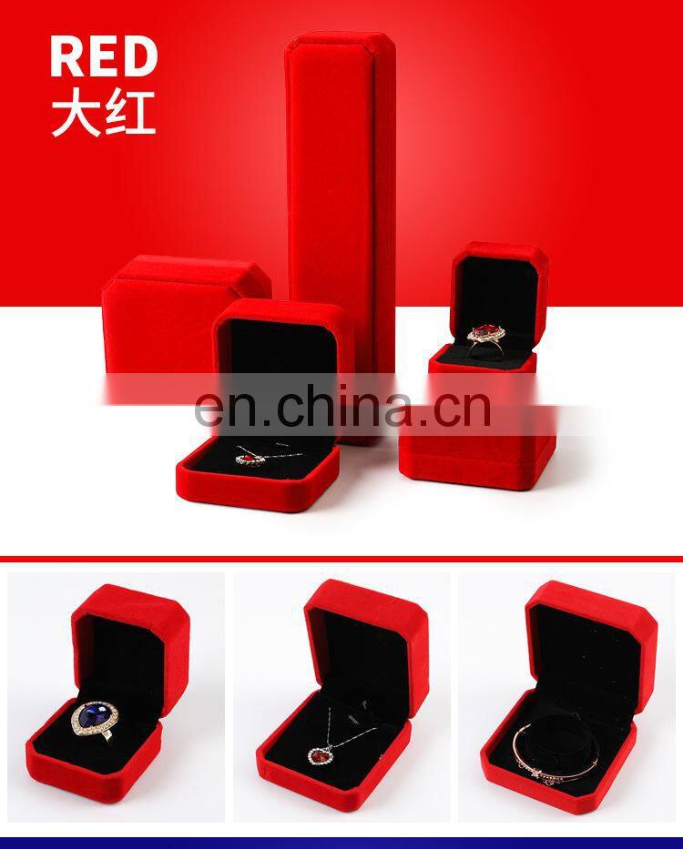 Jewelry Storage Boxes Presentation Necklace Pendant Jewelry Box Velvet Case Earrings Display Box 10*7*4.5cm