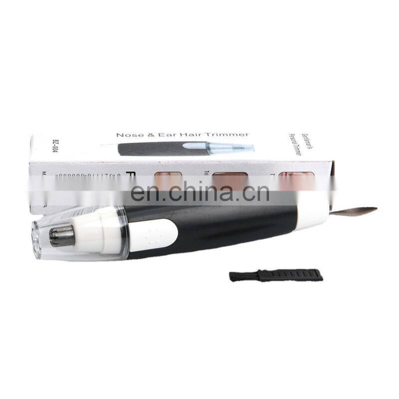 New Portable Electric Nose Hair Trimmer Man Shaving Nose hair removal shaver clipper Black No Spray Nose Hair Clipper