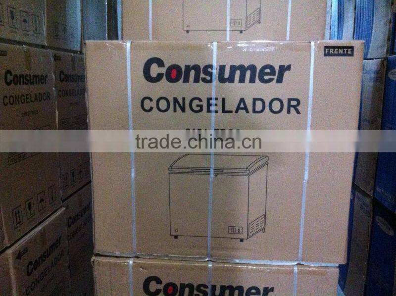 Small horizontal icebox mini bar quick instant chest deep freezer