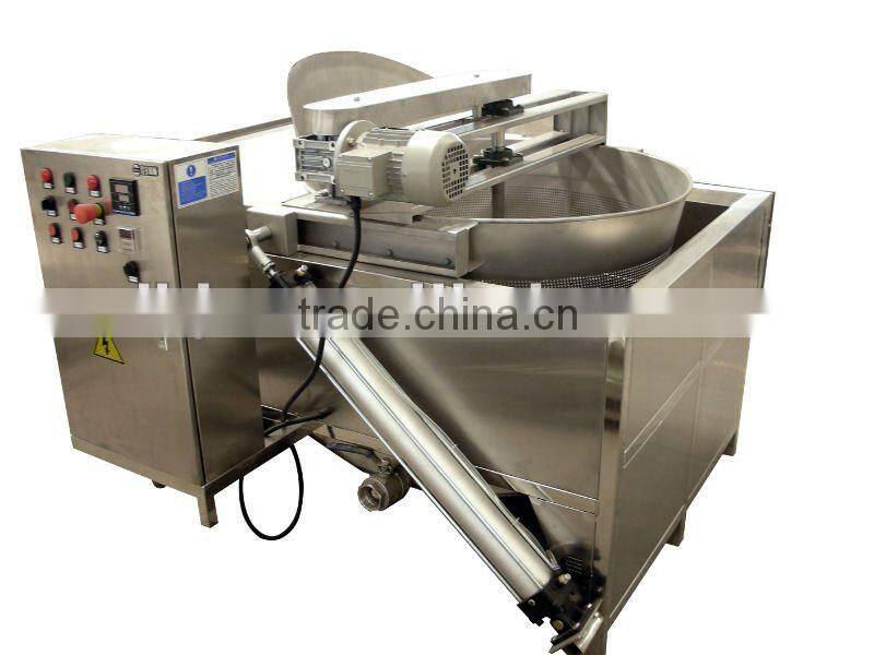industrial frying machine semi-automatic fryer for beans nuts product
