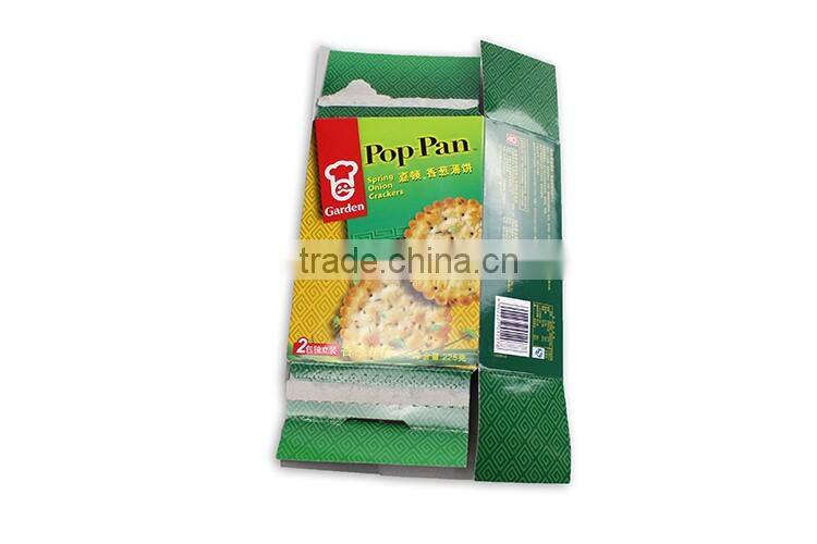 Wholesale Custom Full Color food grade biscuit cookie box packaging