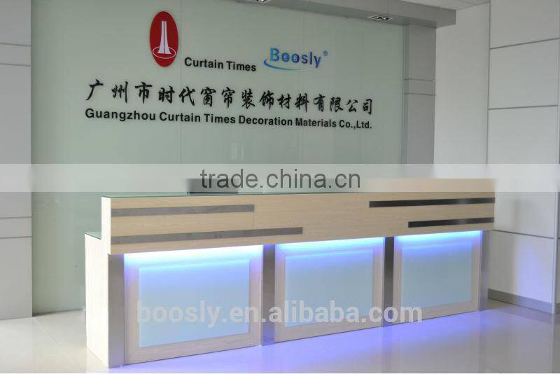 Hotel Motorized Shower Curtain with Pure Color Zebra Blind Fabric