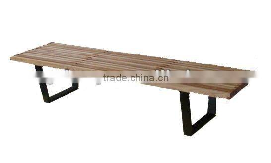 outdoor wood bench