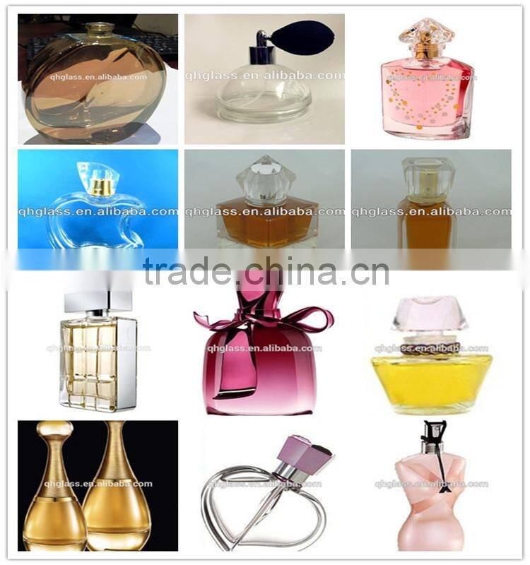 Blue round100ml cylinderical glass perfume bottle Essential Oil glass Bottle