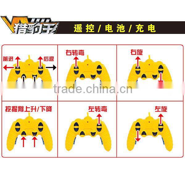 5 channel RC engineering car with light, RC car, toys