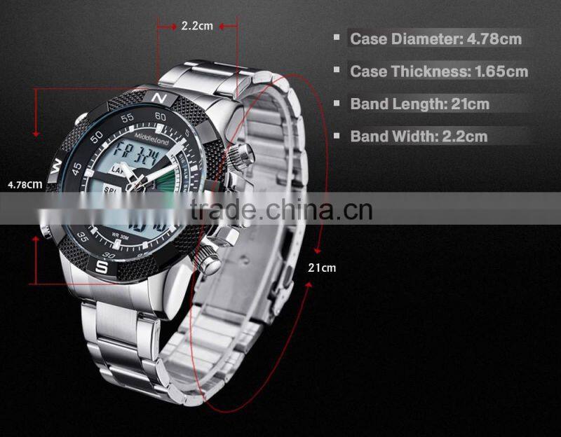 alibaba cheap quartz watch 3atm water resistant stainless steel watch case back