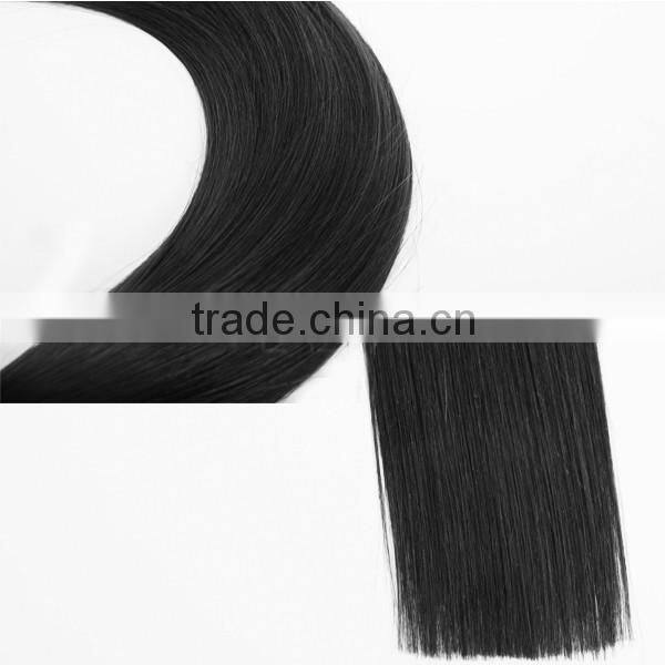 Peruvian natural color tape hair extension can be dyed and bleached