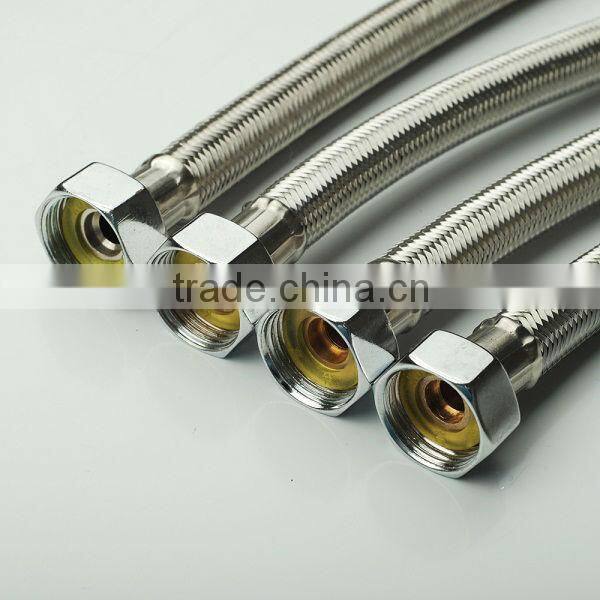 sanitary ware stainless steel braided hot water hose pipe