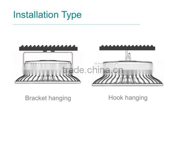 140 lm/w nichia ip65 warehouse industrial ufo 150w led high bay light
