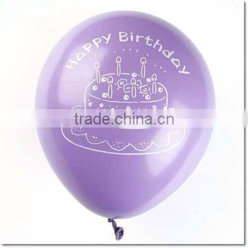Latex balloon with printed