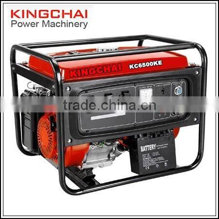 AC single phase 5KW/5KVA petrol power generator13HP KC6500 gasoline generator set with electric start