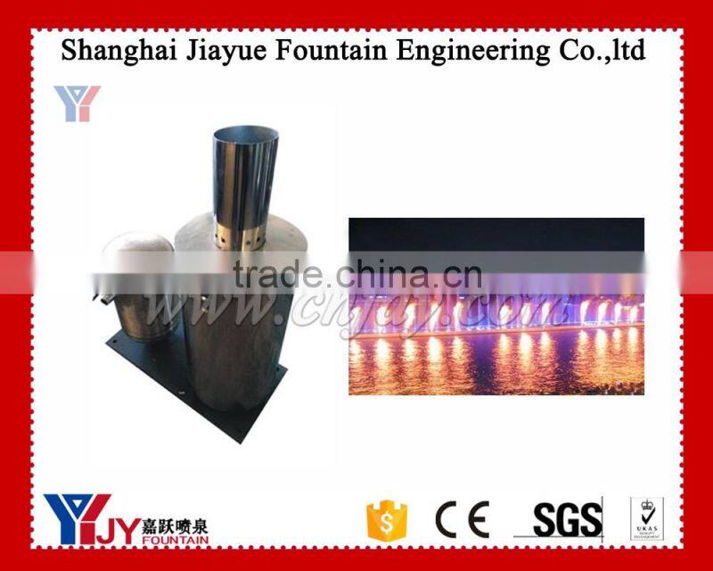 Water and fire fountain nozzle