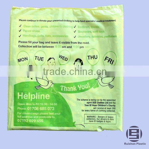 TOH Biodegradable Charity Bag With Printing For Collection