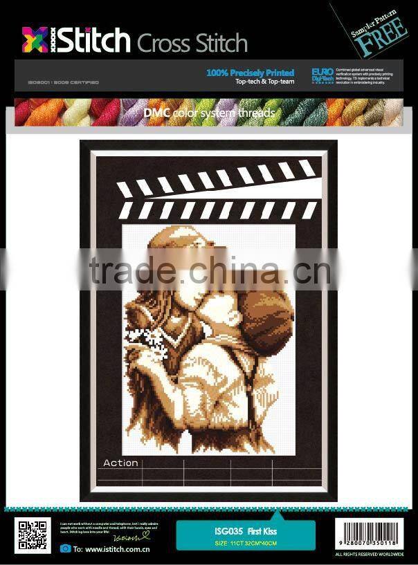 100% precisely printed love cross stitch kits