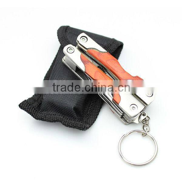 Wood handle multi tool plier
