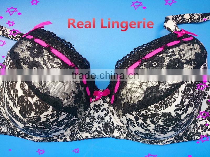 Fashion Plus Size Bra Set