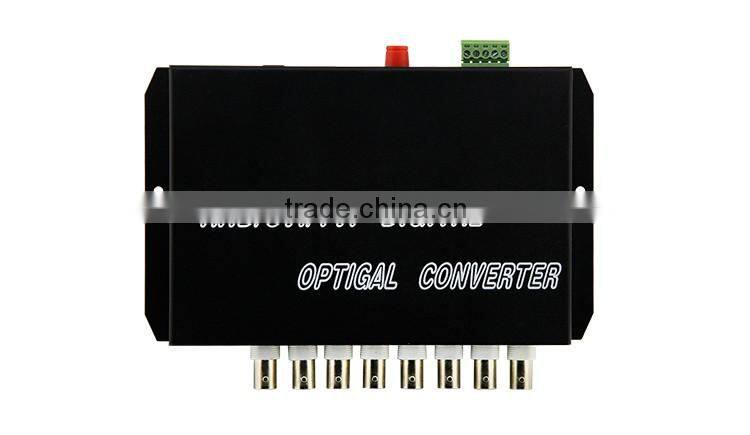 8 channel video digital optical converter, 8ch HD CVI/AHD/TVI video Converter