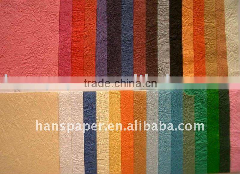eco-friendly handmade crepe paper RP-013 blue