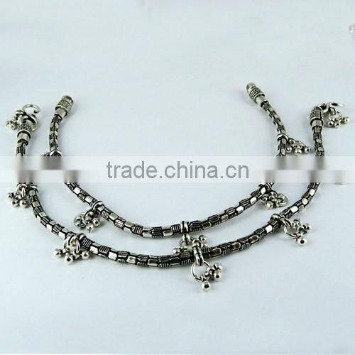 Fantastic !! Oxidized Plain 925 Sterling Silver Anklet, Fine Silver Jewelry, Online, Sale Silver Jewelry